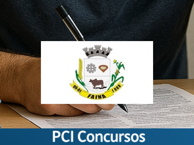 Prefeitura e Câmara de Faina - GO reabrem concurso público com diversas vagas reaberto