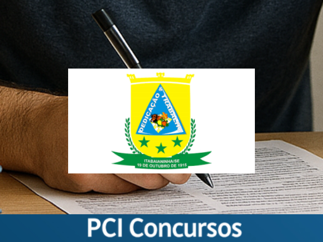Câmara de Itabaianinha - SE publica edital de concurso público para diversos cargos