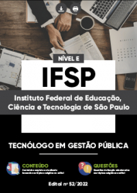 Tecnólogo em Gestão Pública - IFSP