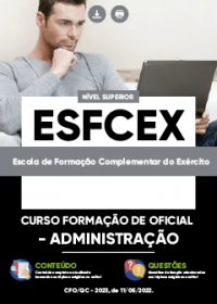 Curso Formação de Oficial - Administração - EsFCEx
