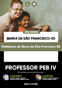Professor PEB IV - Prefeitura de Barra de São Francisco - ES