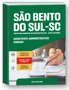 Assistente Administrativo - Prefeitura de São Bento do Sul-SC