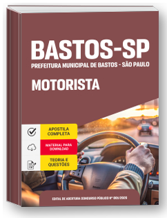 Motorista - Prefeitura de Bastos - SP