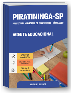 Agente Educacional - Prefeitura de Piratininga - SP