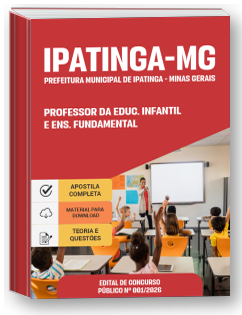 Professor da Educação Infantil e Ensino Fundamental - Prefeitura de Ipatinga-MG