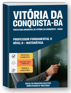 Professor Fundamental II Nível II - Matemática - Prefeitura de Vitória da Conquista - BA