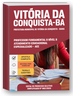 Professor Fundamental II Nível II - Atendimento Educacional Especializado - AEE - Prefeitura de Vitória da Conquista-BA