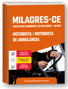 Motorista-Motorista de Ambulância - Prefeitura de Milagres - CE