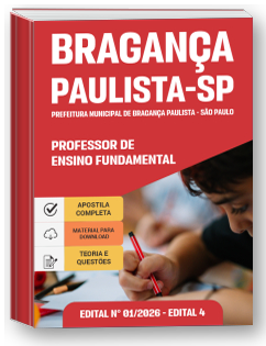 Professor de Ensino Fundamental - Prefeitura de Bragança Paulista-SP