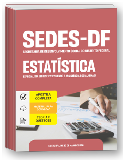 Especialista em Desenvolvimento e Assistência Social (EDAS) - Estatística - SEDES-DF