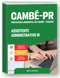 Assistente Administrativo III - Prefeitura de Cambé - PR