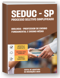 Professor de Ensino Fundamental e Ensino Médio - Biologia - SEDUC-SP