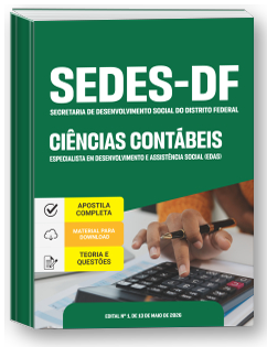 Especialista em Desenvolvimento e Assistência Social (EDAS) - Ciências Contábeis - SEDES-DF