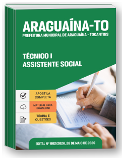 Técnico I - Assistente Social - Prefeitura de Araguaína-TO