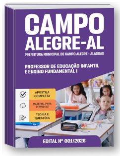 Professor de Educação Infantil e Ensino Fundamental I - Prefeitura de Campo Alegre-AL