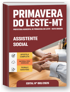 Assistente Social - Prefeitura de Primavera do Leste-MT