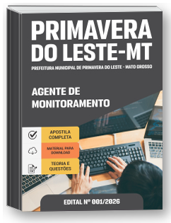 Agente de Monitoramento - Prefeitura de Primavera do Leste-MT