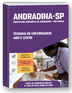Técnico de Enfermagem - 40h e 12x36 - Prefeitura de Andradina-SP