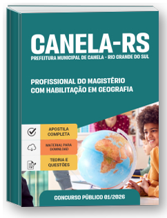 Profissional do Magistério - Geografia - Prefeitura de Canela - RS
