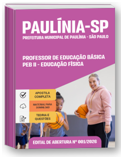 Professor de Educação Básica - PEB II - Educação Física - Prefeitura de Paulínia - SP