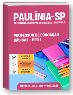 Professor de Educação Básica I - PEB I - Prefeitura de Paulínia - SP