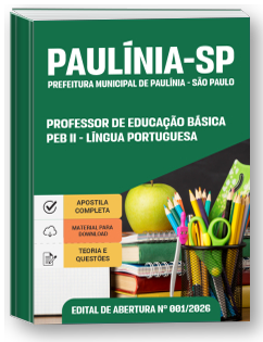 Professor de Educação Básica - PEB II - Língua Portuguesa - Prefeitura de Paulínia-SP