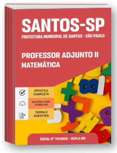 Professor Adjunto II - Matemática - Prefeitura de Santos-SP