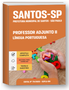 Professor Adjunto II - Língua Portuguesa - Prefeitura de Santos-SP