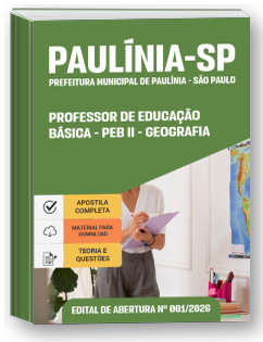 Professor de Educação Básica - PEB II - Geografia - Prefeitura de Paulínia-SP