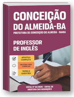 Professor de Inglês - Prefeitura de Conceição do Almeida-BA