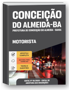 Motorista - Prefeitura de Conceição do Almeida-BA