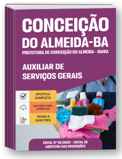 Auxiliar de Serviços Gerais - Prefeitura de Conceição do Almeida-BA