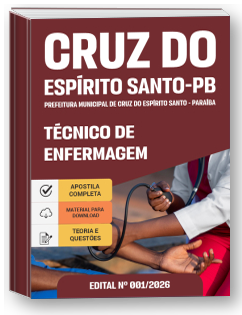 Técnico de Enfermagem - Prefeitura de Cruz do Espírito Santo-PB