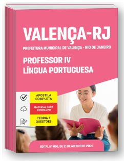 Professor IV - Língua Portuguesa - Prefeitura de Valença - RJ
