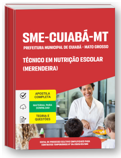 Técnico em Nutrição Escolar (Merendeira) - SME-Cuiabá-MT