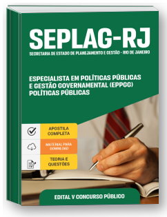 Especialista em Políticas Públicas e Gestão Governamental (EPPGG) - Políticas Públicas - SEPLAG-RJ