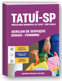 Auxiliar de Serviços Gerais - Feminino - Prefeitura de Tatuí-SP