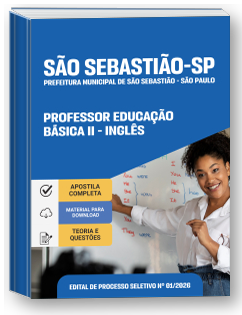 Professor Educação Básica II - Inglês - Prefeitura de São Sebastião-SP