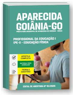 Profissional da Educação I (PE-I) - Educação Física - Prefeitura de Aparecida de Goiânia-GO