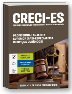 Profissional Analista Superior (PAS) - Especialista (Serviços Jurídicos) - CRECI-ES