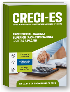 Profissional Analista Superior (PAS) - Especialista (Contas a Pagar) - CRECI-ES
